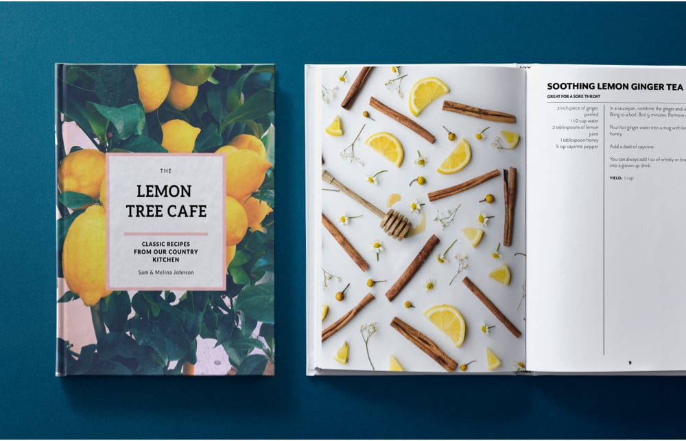 The Lemon Tree Cafe Cookbook Display